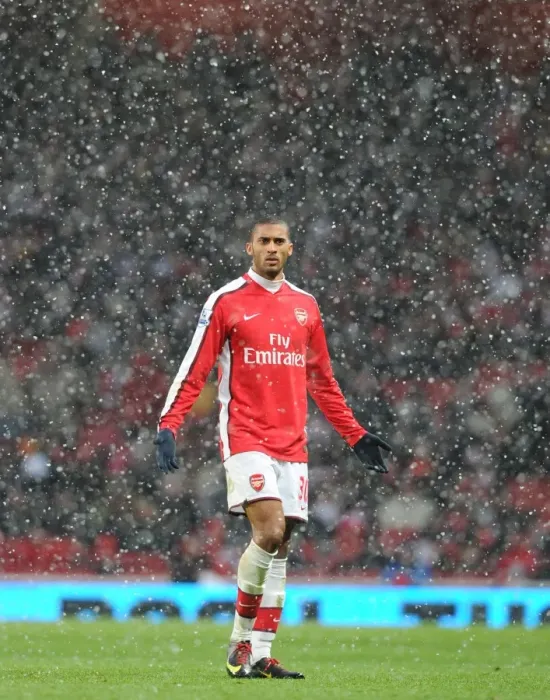 Framed Print : Arsenal's Armand Traore in Action Against Everton at Emirates Stadium, Barclays Premier League 2010