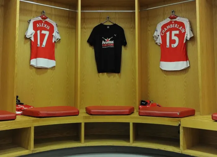 Framed Print : Arsenal's Arsenal for Everyone Unity T-Shirts Before Arsenal vs. Everton (2015 / 16) Framed Print : Arsenal's Arsenal for Everyone Unity T-Shirts Before Arsenal vs. Everton (2015 / 16)