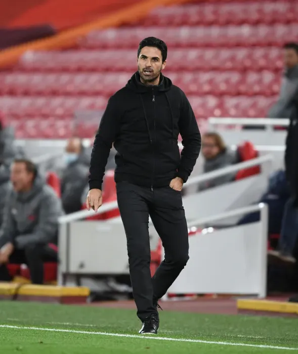 Framed Print : Arsenal's Arteta Faces Empty Anfield in Carabao Cup Showdown Against Liverpool, 2020 Framed Print : Arsenal's Arteta Faces Empty Anfield in Carabao Cup Showdown Against Liverpool, 2020