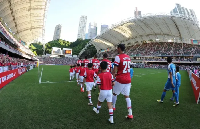 Framed Print : Arsenal's Asian Tour: Kitchee FC vs Arsenal (2012) Framed Print : Arsenal's Asian Tour: Kitchee FC vs Arsenal (2012)