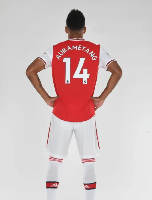 Framed Print : Arsenal's Aubameyang at 2019-20 Arsenal Photocall