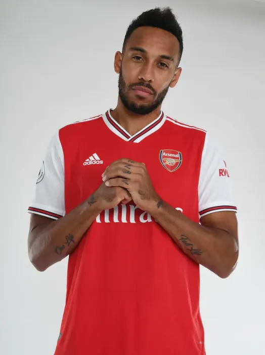 Framed Print : Arsenal's Aubameyang at 2019-2020 Team Photocall