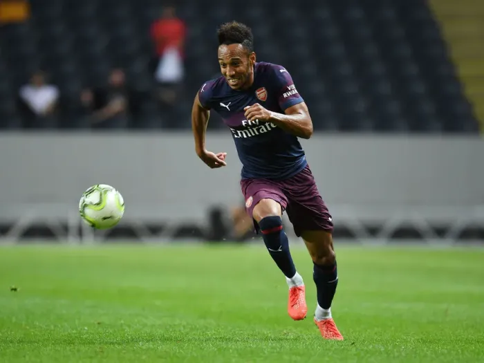 Framed Print : Arsenal's Aubameyang in Action: Arsenal vs. SS Lazio, 2018 Framed Print : Arsenal's Aubameyang in Action: Arsenal vs. SS Lazio, 2018