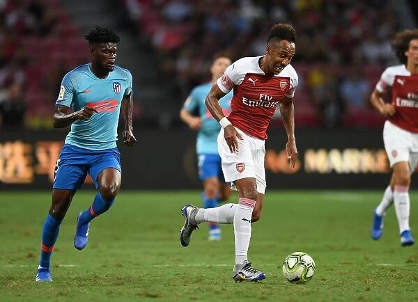 Arsenal's Aubameyang Faces Off Against Atletico's Partey in International Champions Cup Clash