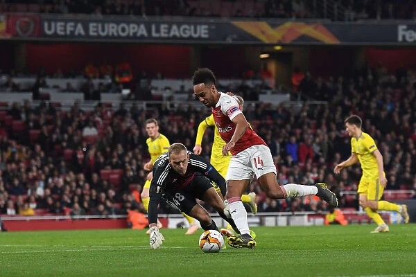 Arsenal's Aubameyang Faces Off Against BATE's Scherbitski in Europa League Clash