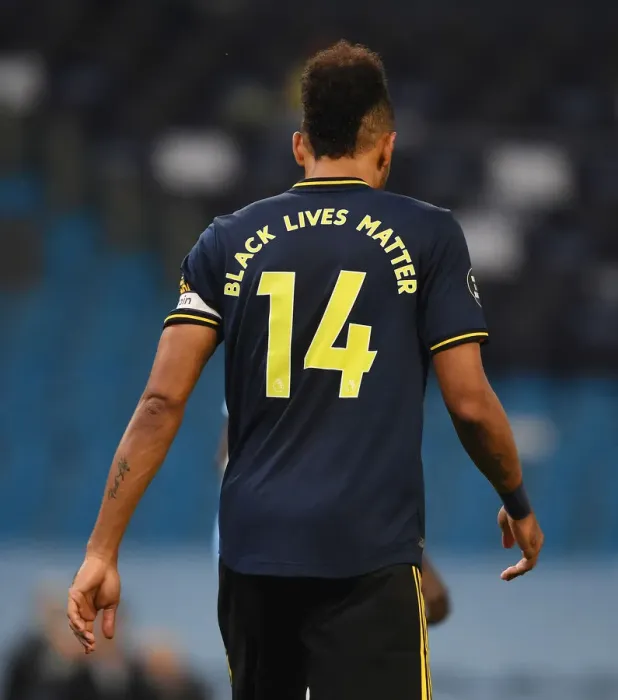 Framed Print : Arsenal's Aubameyang Faces Off Against Manchester City: Premier League Showdown 2019-2020