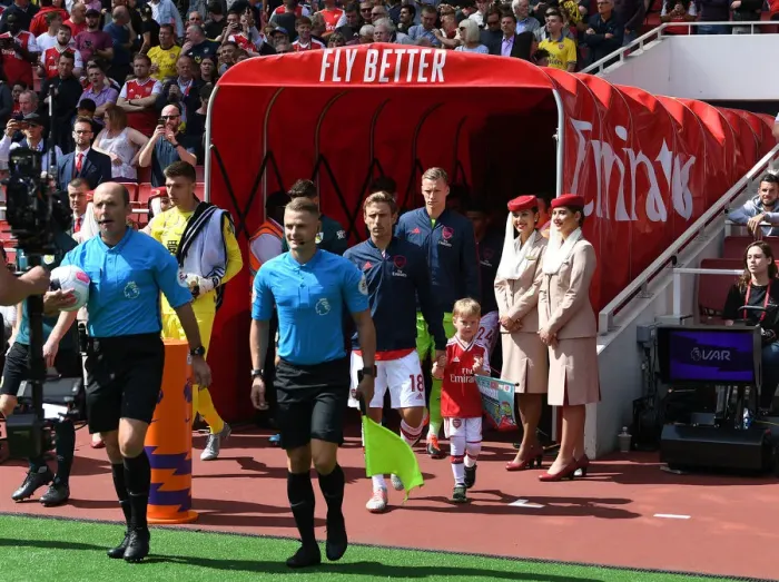 Framed Print : Arsenal's Aubameyang Faces Off Against Pope in Intense Premier League Clash at Emirates Stadium
