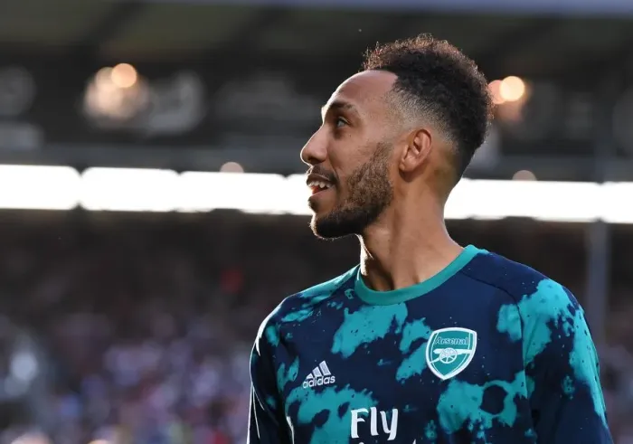 Framed Print : Arsenal's Aubameyang Gears Up for Angers Friendly