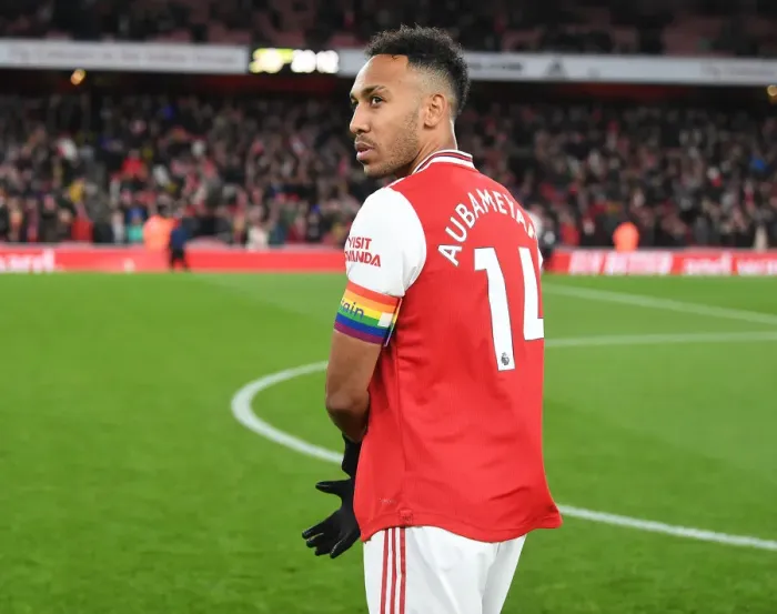 Framed Print : Arsenal's Aubameyang Gears Up for Arsenal vs. Brighton Clash Framed Print : Arsenal's Aubameyang Gears Up for Arsenal vs. Brighton Clash