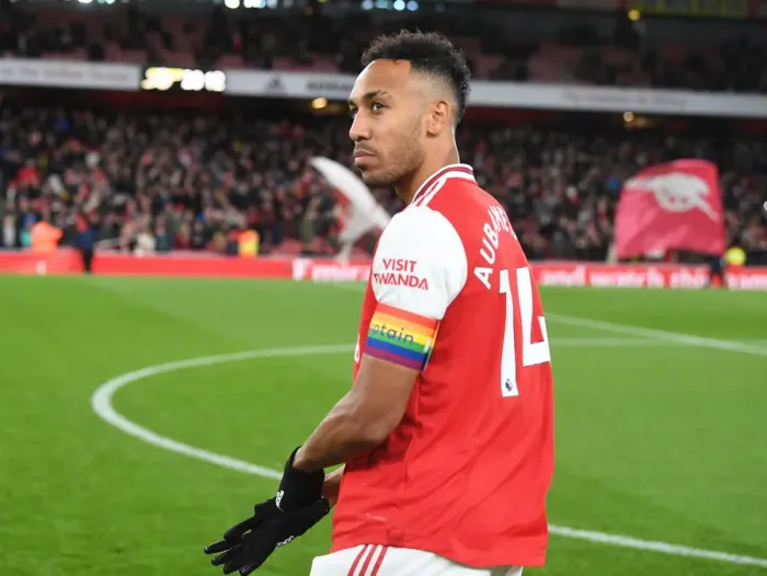 Framed Print : Arsenal's Aubameyang Gears Up Against Brighton in Premier League Clash Framed Print : Arsenal's Aubameyang Gears Up Against Brighton in Premier League Clash