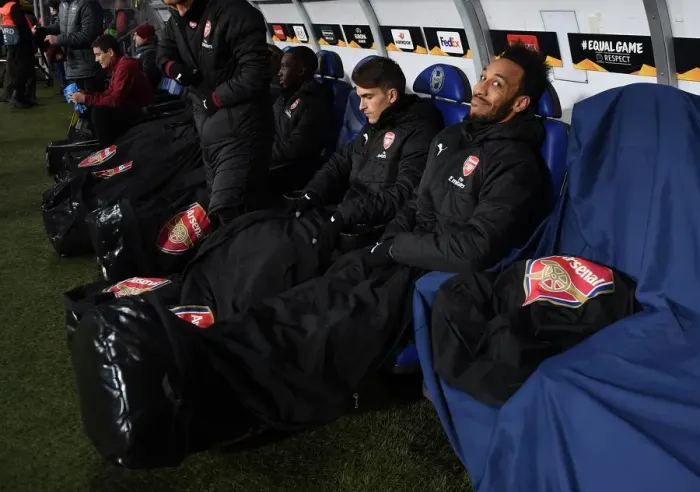 Framed Print : Arsenal's Aubameyang Gears Up: UEFA Europa League Showdown against BATE Borisov