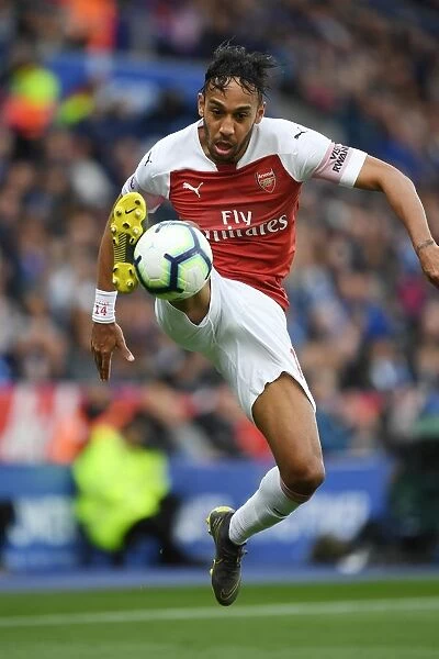 Arsenal's Aubameyang Goes Head-to-Head with Leicester City in Premier League Battle