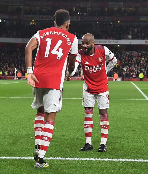 Arsenal's Aubameyang and Lacazette: Unstoppable Scoring Duo in Action (2021-22)