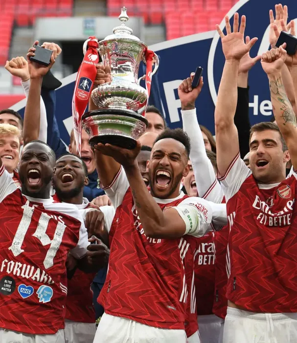 Framed Print : Arsenal's Aubameyang Lifts FA Cup Amid Empty Wembley Amidst Coronavirus Pandemic: Arsenal v Chelsea, FA Cup Final 2020 Framed Print : Arsenal's Aubameyang Lifts FA Cup Amid Empty Wembley Amidst Coronavirus Pandemic: Arsenal v Chelsea, FA Cup Final 2020