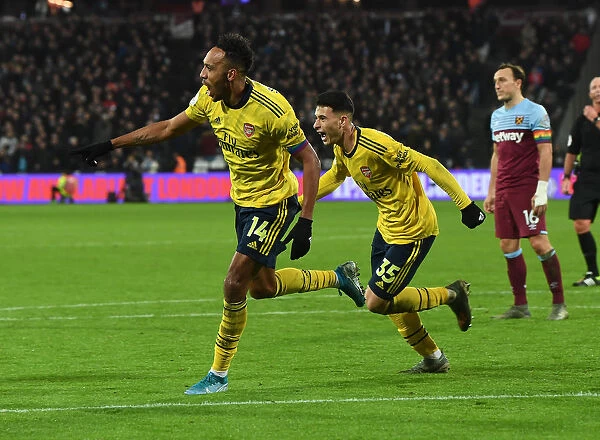 Arsenal's Aubameyang and Martinelli: Unstoppable Duo Net Third Goal vs. West Ham United (Premier League 2019-20)