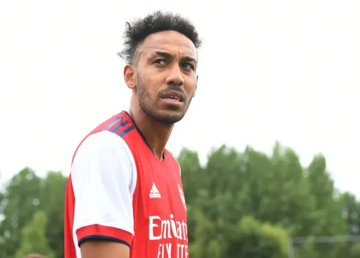 Framed Print : Arsenal's Aubameyang in Pre-Season Action Against Watford