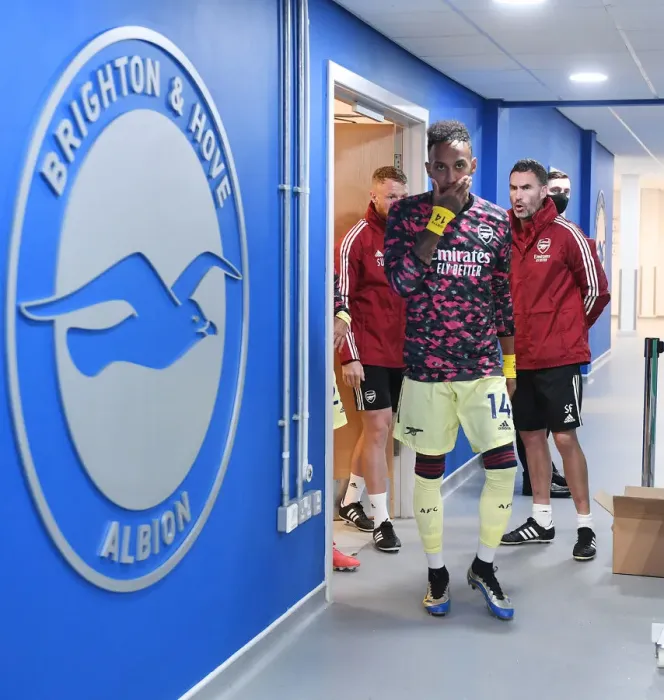 Framed Print : Arsenal's Aubameyang Prepares for Premier League Clash against Brighton & Hove Albion Framed Print : Arsenal's Aubameyang Prepares for Premier League Clash against Brighton & Hove Albion