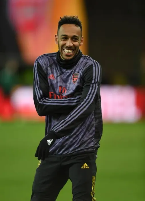 Framed Print : Arsenal's Aubameyang Prepares for Standard Liege Europa League Clash