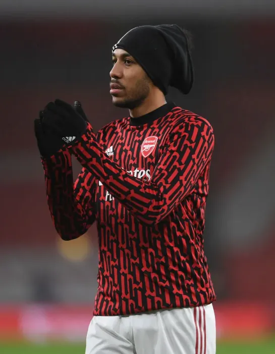 Framed Print : Arsenal's Aubameyang Ready for Burnley Clash - Arsenal v Burnley, Premier League 2020-21