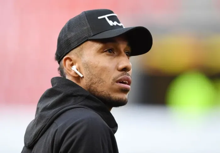Framed Print : Arsenal's Aubameyang Ready for Europa League Clash Against Stade Rennais Framed Print : Arsenal's Aubameyang Ready for Europa League Clash Against Stade Rennais