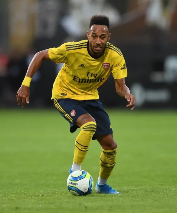 Framed Print : Arsenal's Aubameyang Scores in Angers Pre-Season Friendly, July 2019 Framed Print : Arsenal's Aubameyang Scores in Angers Pre-Season Friendly, July 2019