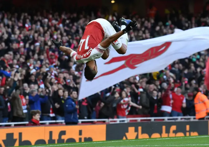 Framed Print : Arsenal's Aubameyang Scores: Arsenal FC vs Burnley FC, Premier League 2018-19 Framed Print : Arsenal's Aubameyang Scores: Arsenal FC vs Burnley FC, Premier League 2018-19
