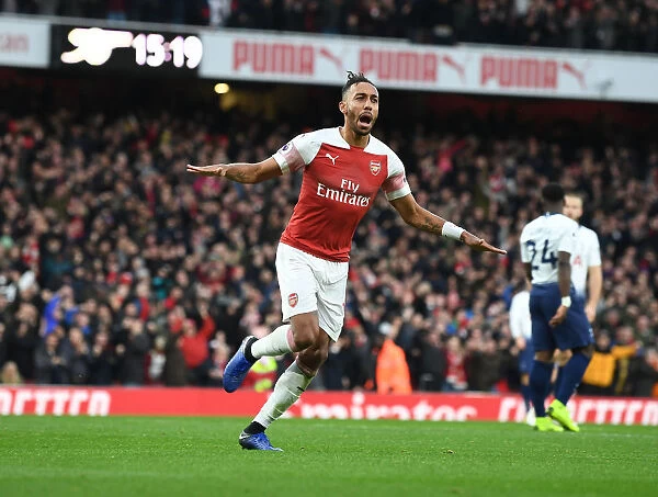 Arsenal's Aubameyang Scores Brace: Securing Premier League Victory over Tottenham (2018-19)