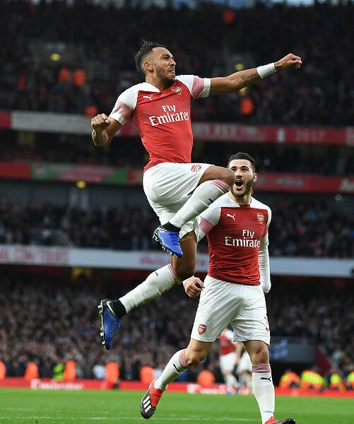 Arsenal's Aubameyang Scores Brace: Triumphant Performance Against Tottenham in the Premier League Rivalry (2018-19)