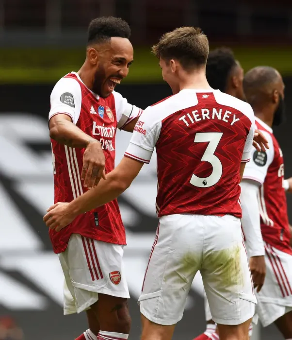 Framed Print : Arsenal's Aubameyang Scores Brace: 3-0 Victory Over Watford (Premier League, 2019-20) Framed Print : Arsenal's Aubameyang Scores Brace: 3-0 Victory Over Watford (Premier League, 2019-20)