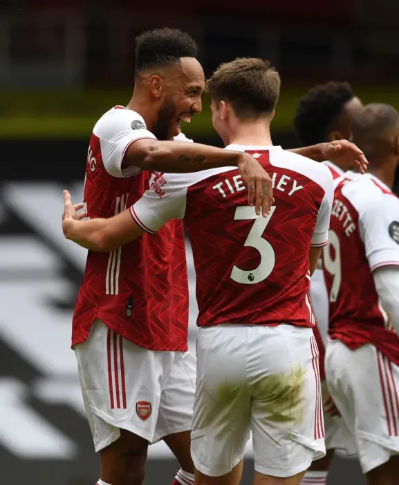 Framed Print : Arsenal's Aubameyang Scores Brace: 3-0 Victory Over Watford (Premier League 2019-20) Framed Print : Arsenal's Aubameyang Scores Brace: 3-0 Victory Over Watford (Premier League 2019-20)