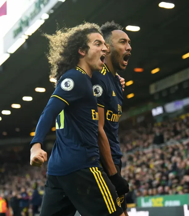 Framed Print : Arsenal's Aubameyang Scores Brace: Victory over Norwich City (December 2019)