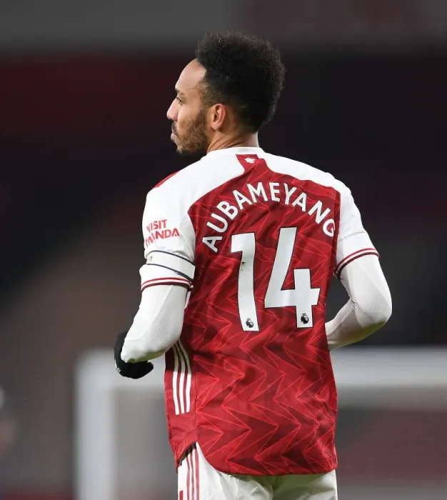 Framed Print : Arsenal's Aubameyang Scores in Empty Emirates: Arsenal vs Crystal Palace, Premier League 2021