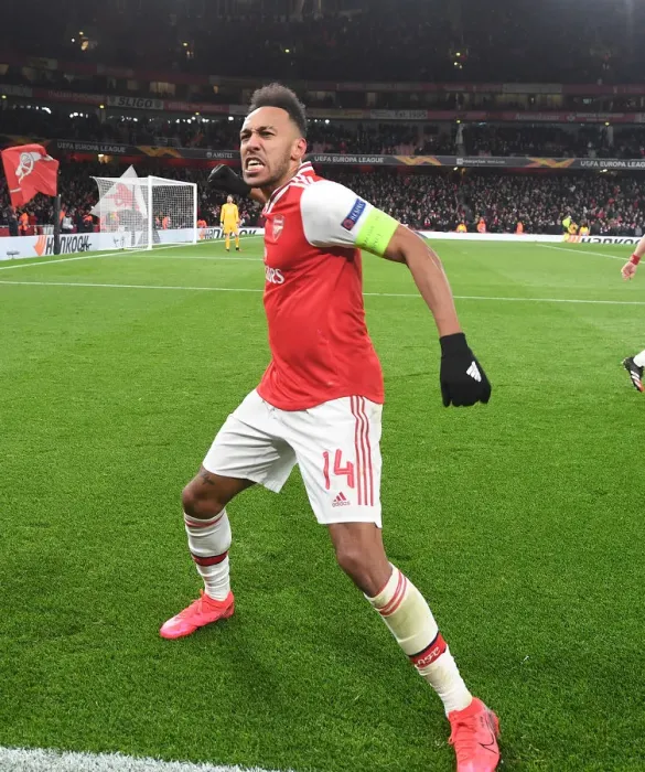 Framed Print : Arsenal's Aubameyang Scores Europa League Goal: Crushing Olympiacos at Emirates Framed Print : Arsenal's Aubameyang Scores Europa League Goal: Crushing Olympiacos at Emirates