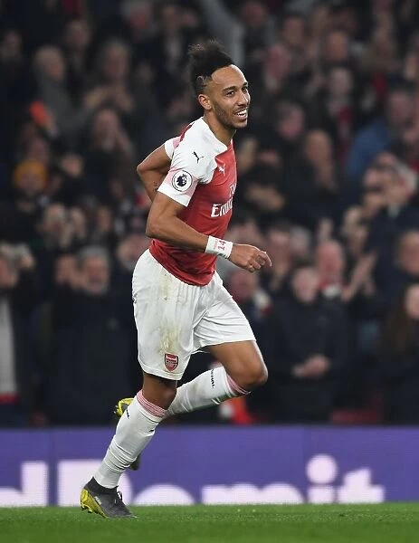 Arsenal's Aubameyang Scores Fourth Goal in Win Against Bournemouth (2018-19)