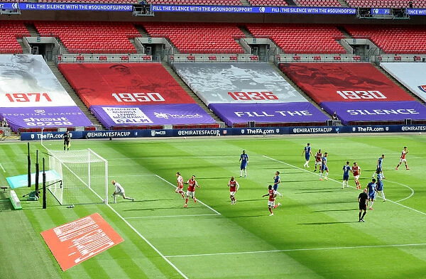 Arsenal's Aubameyang Scores Historic FA Cup Final Goal in Empty Wembley Stadium Against Chelsea