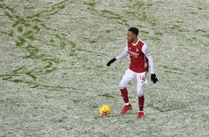 Framed Print : Arsenal's Aubameyang Scores Late Winner: Arsenal Edge Past West Bromwich Albion (2020-21)