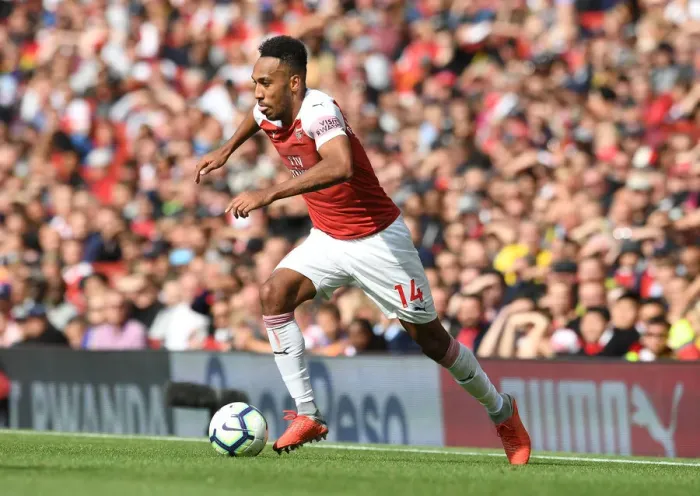 Framed Print : Arsenal's Aubameyang Scores Stunner: Arsenal FC Triumphs Over West Ham in Premier League