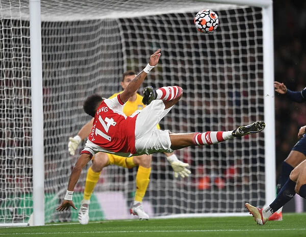 Arsenal's Aubameyang Shines in Arsenal v Aston Villa Premier League Clash (2021-22)