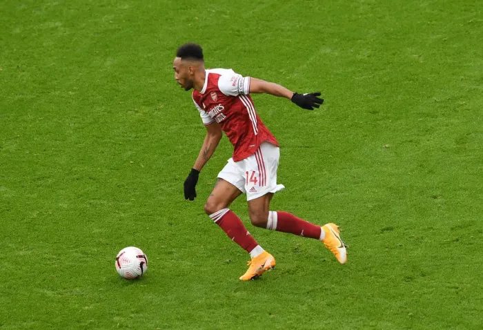 Framed Print : Arsenal's Aubameyang Shines in Arsenal v Sheffield United Premier League Clash (2020-21)