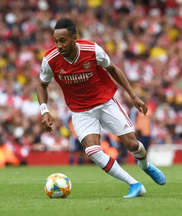 Framed Print : Arsenal's Aubameyang Shines in Arsenal vs. Olympique Lyonnais Emirates Cup Clash, 2019 Framed Print : Arsenal's Aubameyang Shines in Arsenal vs. Olympique Lyonnais Emirates Cup Clash, 2019