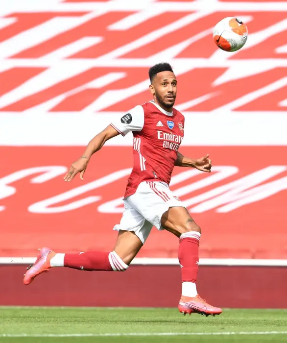 Framed Print : Arsenal's Aubameyang Shines: Arsenal vs. Watford (2019-20)