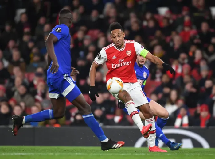 Framed Print : Arsenal's Aubameyang Shines in Europa League Clash vs Olympiacos (February 2020) Framed Print : Arsenal's Aubameyang Shines in Europa League Clash vs Olympiacos (February 2020)