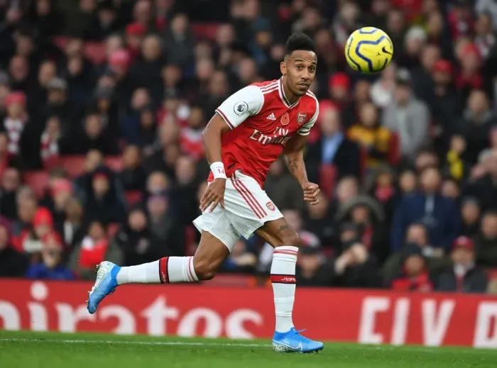 Framed Print : Arsenal's Aubameyang Shines in Premier League Clash Against Wolverhampton Wanderers