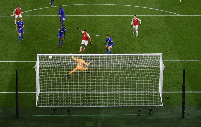 Framed Print : Arsenal's Aubameyang Squanders Chance in Europa League Clash vs. Olympiacos Framed Print : Arsenal's Aubameyang Squanders Chance in Europa League Clash vs. Olympiacos