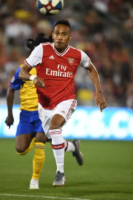 Framed Print : Arsenal's Aubameyang Stars in 2019 Pre-Season Match against Colorado Rapids