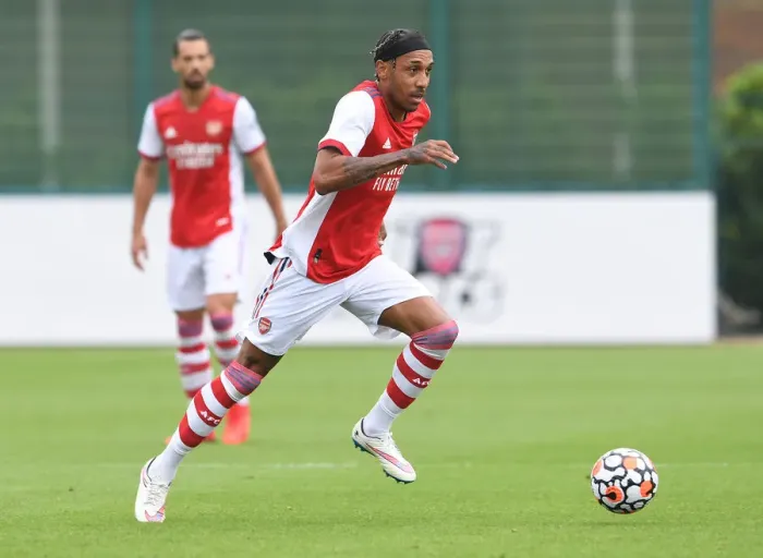 Framed Print : Arsenal's Aubameyang Stars in Pre-Season Win over Millwall