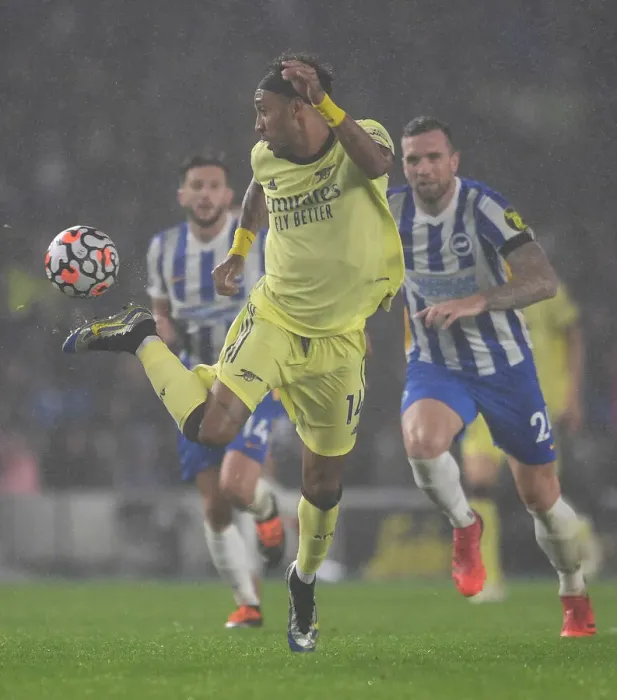 Framed Print : Arsenal's Aubameyang Stars: Premier League Showdown vs. Brighton Framed Print : Arsenal's Aubameyang Stars: Premier League Showdown vs. Brighton