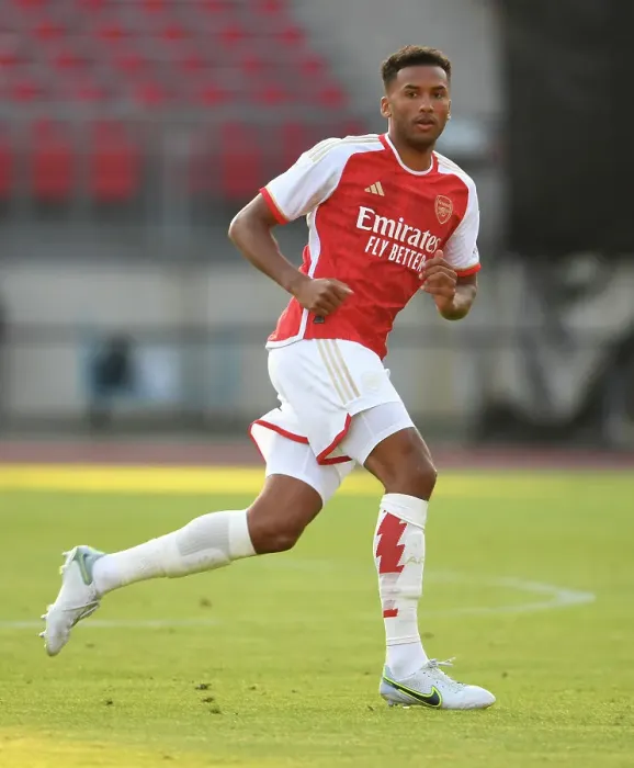 Framed Print : Arsenal's Auston Trusty Faces Off Against FC Nurnberg in Pre-Season Clash Framed Print : Arsenal's Auston Trusty Faces Off Against FC Nurnberg in Pre-Season Clash
