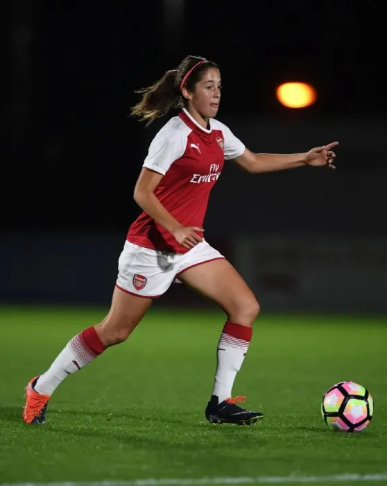 Framed Print : Arsenal's Ava Kuyken in Action against Everton Ladies during Pre-Season Friendly