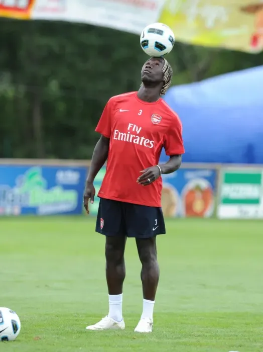 Framed Print : Arsenal's Bacary Sagna at 2010 Pre-Season Training, Austria